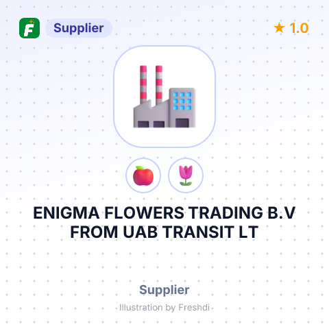 ENIGMA FLOWERS TRADING B.V FROM UAB TRANSIT LT – summary card, no photo uploaded yet