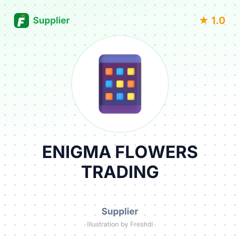 ENIGMA FLOWERS TRADING – summary card, no photo uploaded yet