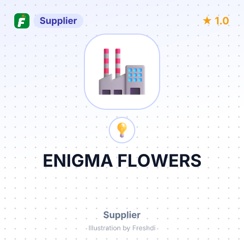ENIGMA FLOWERS – summary card, no photo uploaded yet