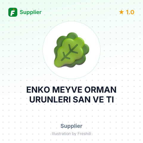ENKO MEYVE ORMAN URUNLERI SAN VE TI – summary card, no photo uploaded yet