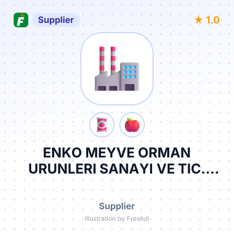 ENKO MEYVE ORMAN URUNLERI SANAYI VE TIC. LTD – summary card, no photo uploaded yet