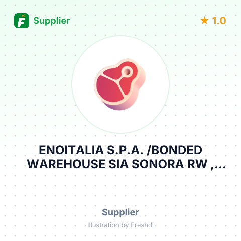 ENOITALIA S.P.A. /BONDED WAREHOUSE SIA SONORA RW , RIGA, LATVIA – summary card, no photo uploaded yet