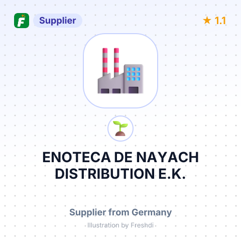 ENOTECA DE NAYACH DISTRIBUTION E.K. – summary card, no photo uploaded yet