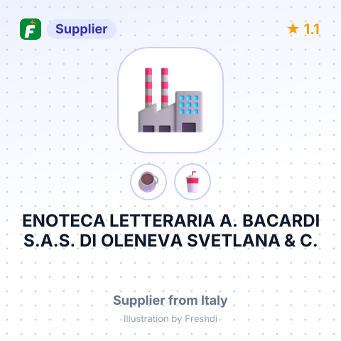 ENOTECA LETTERARIA A. BACARDI S.A.S. DI OLENEVA SVETLANA & C. – summary card, no photo uploaded yet
