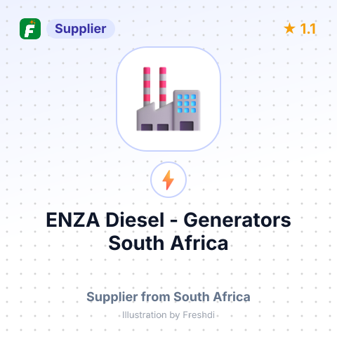 ENZA Diesel - Generators South Africa – summary card, no photo uploaded yet