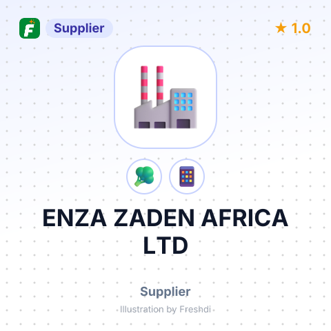 ENZA ZADEN AFRICA LTD – summary card, no photo uploaded yet