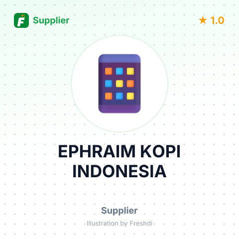 EPHRAIM KOPI INDONESIA – summary card, no photo uploaded yet