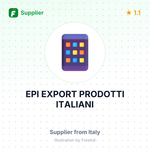 EPI EXPORT PRODOTTI ITALIANI – summary card, no photo uploaded yet