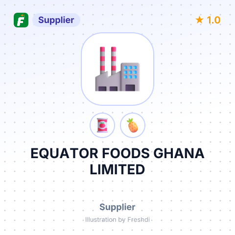 EQUATOR FOODS GHANA LIMITED – summary card, no photo uploaded yet