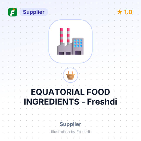 EQUATORIAL FOOD INGREDIENTS – summary card, no photo uploaded yet