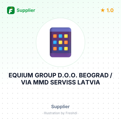EQUIUM GROUP D.O.O. BEOGRAD / VIA MMD SERVISS LATVIA – summary card, no photo uploaded yet