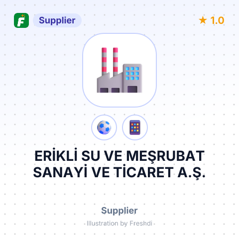 ERİKLİ SU VE MEŞRUBAT SANAYİ VE TİCARET A.Ş. – summary card, no photo uploaded yet