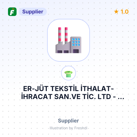 ER-JÜT TEKSTİL İTHALAT-İHRACAT SAN.VE TİC. LTD – summary card, no photo uploaded yet