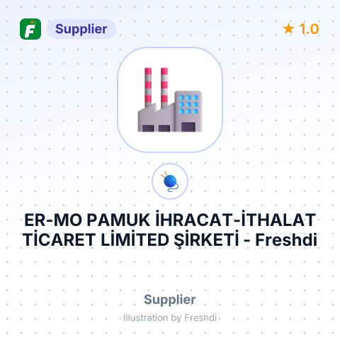 ER-MO PAMUK İHRACAT-İTHALAT TİCARET LİMİTED ŞİRKETİ – summary card, no photo uploaded yet