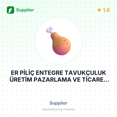 ER PİLİÇ ENTEGRE TAVUKÇULUK ÜRETİM PAZARLAMA VE TİCARET ANONİM ŞİRKETİ – summary card, no photo uploaded yet
