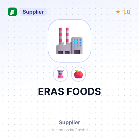 ERAS FOODS – summary card, no photo uploaded yet