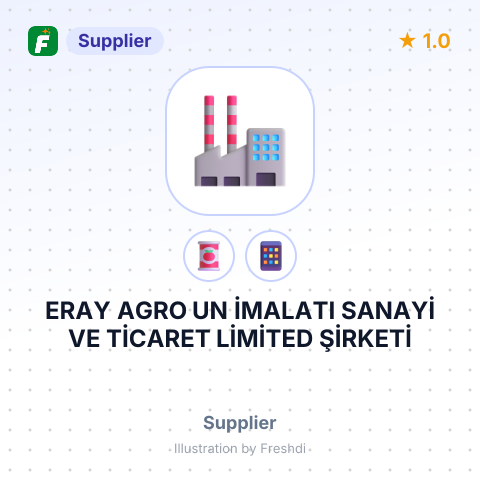 ERAY AGRO UN İMALATI SANAYİ VE TİCARET LİMİTED ŞİRKETİ – summary card, no photo uploaded yet
