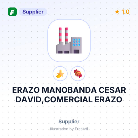 ERAZO MANOBANDA CESAR DAVID,COMERCIAL ERAZO – summary card, no photo uploaded yet