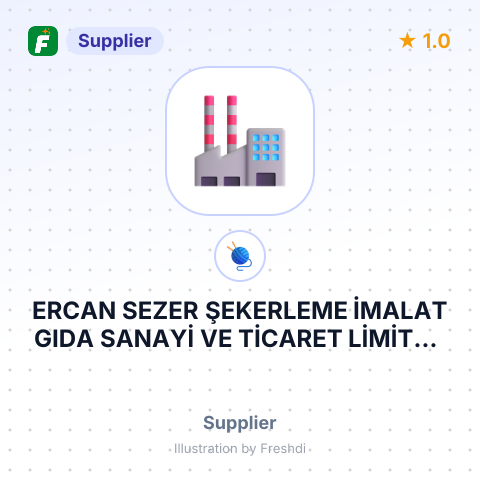 ERCAN SEZER ŞEKERLEME İMALAT GIDA SANAYİ VE TİCARET LİMİTED ŞİRKETİ – summary card, no photo uploaded yet