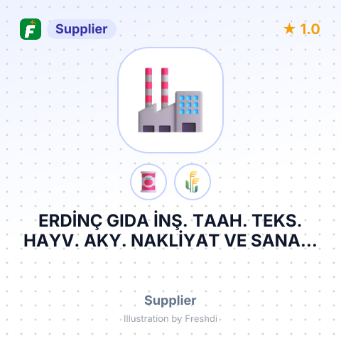 ERDİNÇ GIDA İNŞ. TAAH. TEKS. HAYV. AKY. NAKLİYAT VE SANAYİ ÜR. TİC. LTD – summary card, no photo uploaded yet