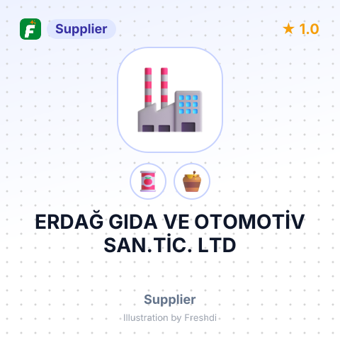 ERDAĞ GIDA VE OTOMOTİV SAN.TİC. LTD – summary card, no photo uploaded yet