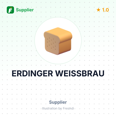 ERDINGER WEISSBRAU – summary card, no photo uploaded yet