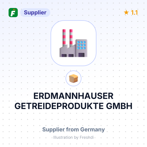 ERDMANNHAUSER GETREIDEPRODUKTE GMBH – summary card, no photo uploaded yet