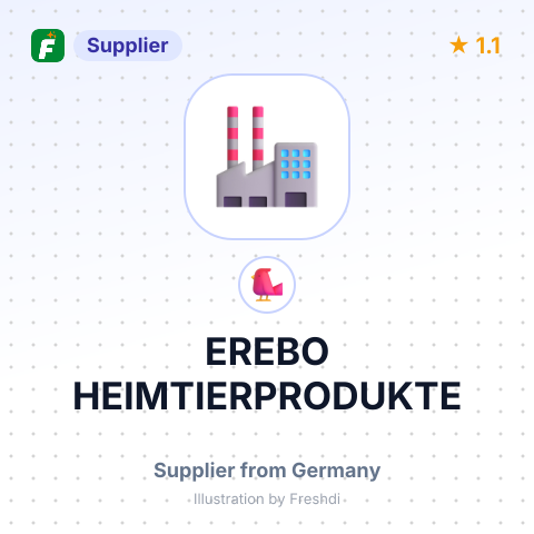 EREBO HEIMTIERPRODUKTE – summary card, no photo uploaded yet