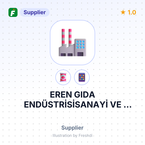 EREN GIDA ENDÜSTRİSİSANAYİ VE TİCARET LTD – summary card, no photo uploaded yet