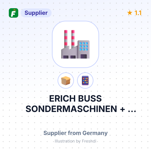 ERICH BUSS SONDERMASCHINEN + APPARATE – summary card, no photo uploaded yet