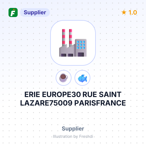 ERIE EUROPE30 RUE SAINT LAZARE75009 PARISFRANCE – summary card, no photo uploaded yet