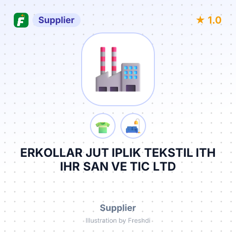 ERKOLLAR JUT IPLIK TEKSTIL ITH IHR SAN VE TIC LTD – summary card, no photo uploaded yet