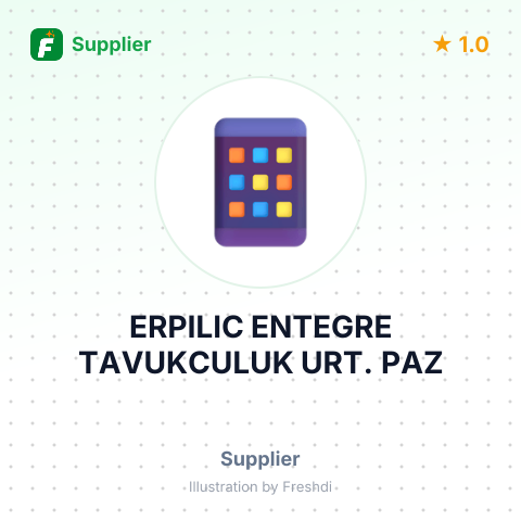 ERPILIC ENTEGRE TAVUKCULUK URT. PAZ – summary card, no photo uploaded yet