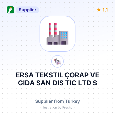 ERSA TEKSTIL ÇORAP VE GIDA SAN DIS TIC LTD S – summary card, no photo uploaded yet