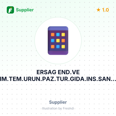 ERSAG END.VE KIM.TEM.URUN.PAZ.TUR.GIDA.INS.SAN.VE TIC. LTD – summary card, no photo uploaded yet