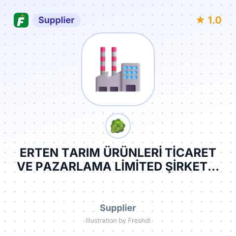 ERTEN TARIM ÜRÜNLERİ TİCARET VE PAZARLAMA LİMİTED ŞİRKETİ – summary card, no photo uploaded yet