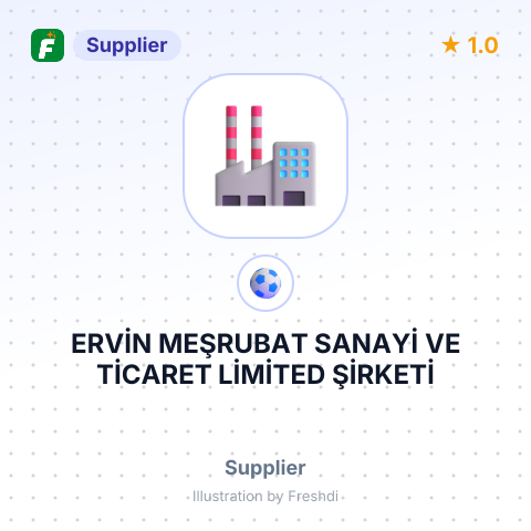 ERVİN MEŞRUBAT SANAYİ VE TİCARET LİMİTED ŞİRKETİ – summary card, no photo uploaded yet