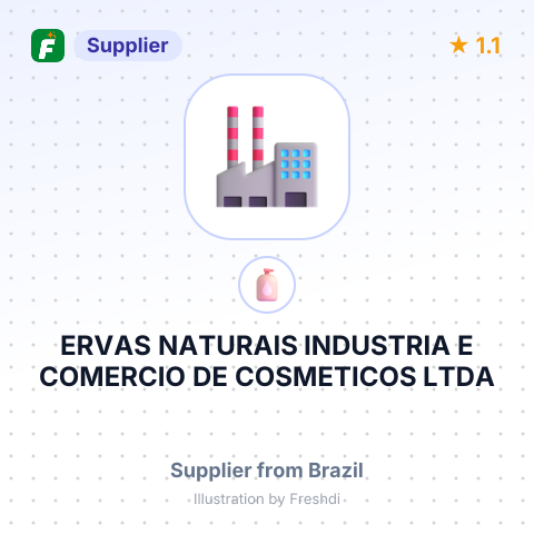 ERVAS NATURAIS INDUSTRIA E COMERCIO DE COSMETICOS LTDA – summary card, no photo uploaded yet