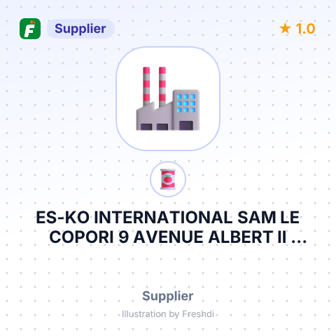 ES-KO INTERNATIONAL SAM LE COPORI 9 AVENUE ALBERT II MONACO – summary card, no photo uploaded yet