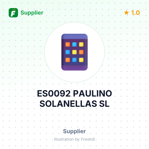 ES0092 PAULINO SOLANELLAS SL – summary card, no photo uploaded yet