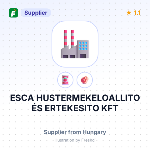 ESCA HUSTERMEKELOALLITO ÉS ERTEKESITO KFT – summary card, no photo uploaded yet