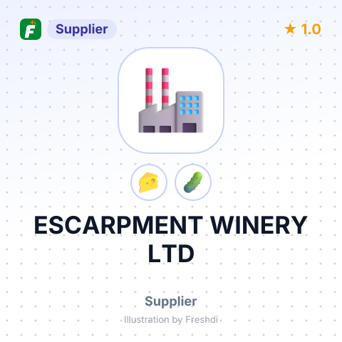 ESCARPMENT WINERY LTD – summary card, no photo uploaded yet