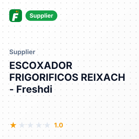 ESCOXADOR FRIGORIFICOS REIXACH – summary card, no photo uploaded yet