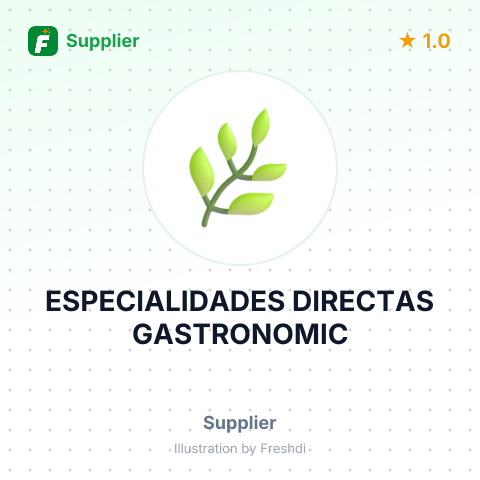 ESPECIALIDADES DIRECTAS GASTRONOMIC – summary card, no photo uploaded yet