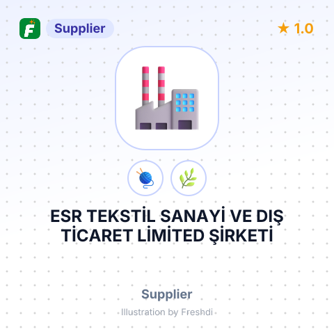 ESR TEKSTİL SANAYİ VE DIŞ TİCARET LİMİTED ŞİRKETİ – summary card, no photo uploaded yet
