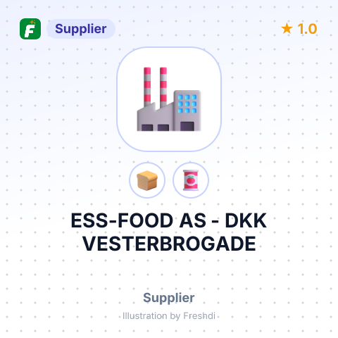 ESS-FOOD AS - DKK VESTERBROGADE – summary card, no photo uploaded yet