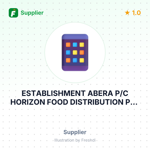 ESTABLISHMENT ABERA P/C HORIZON FOOD DISTRIBUTION PTE LTD – summary card, no photo uploaded yet