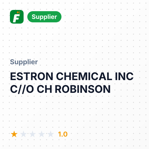 ESTRON CHEMICAL INC C//O CH ROBINSON – summary card, no photo uploaded yet