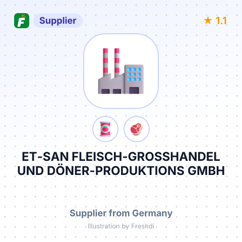 ET-SAN FLEISCH-GROSSHANDEL UND DÖNER-PRODUKTIONS GMBH – summary card, no photo uploaded yet