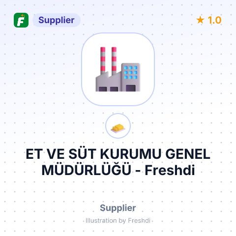 ET VE SÜT KURUMU GENEL MÜDÜRLÜĞÜ – summary card, no photo uploaded yet